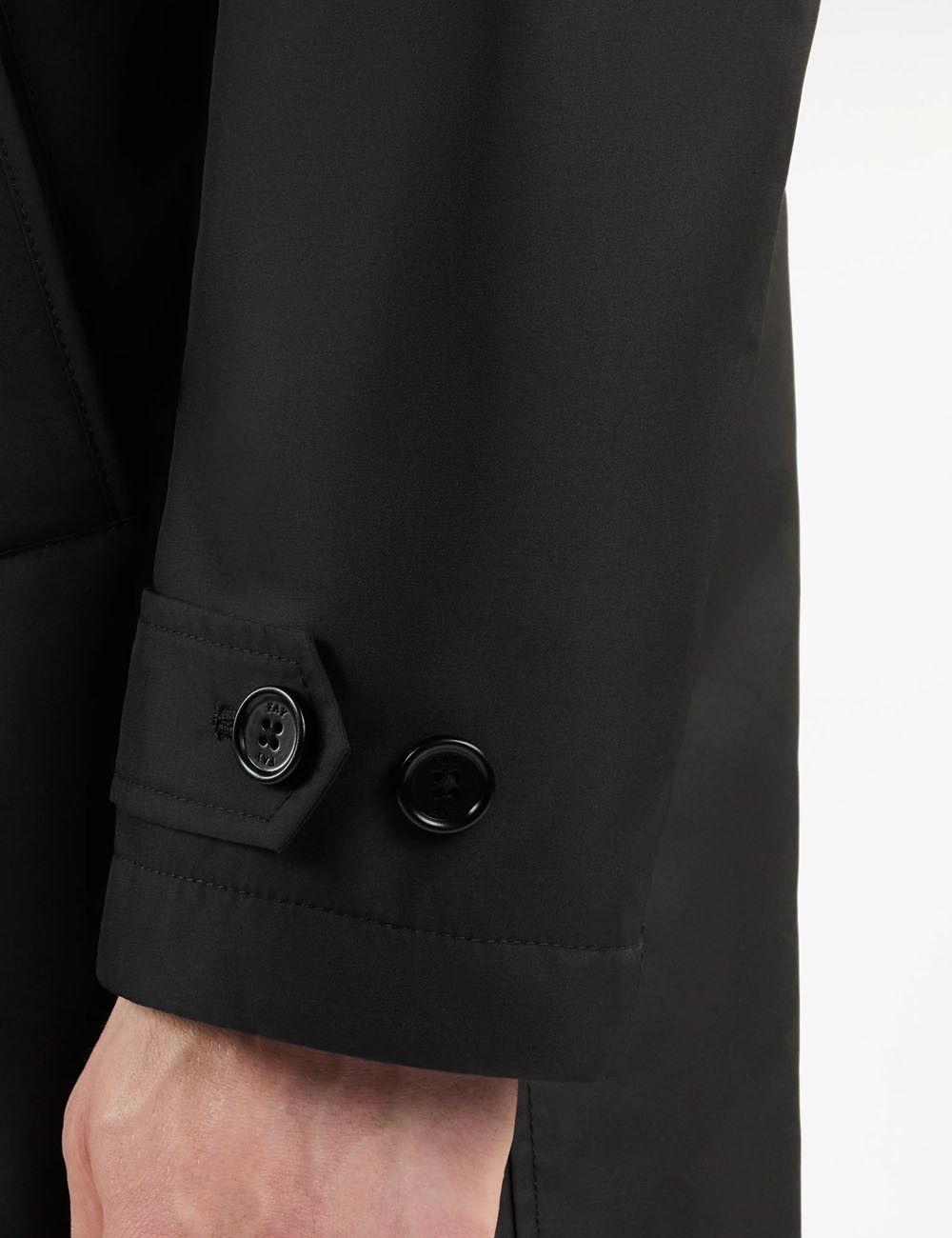 Impermeabile Morning Coat in Popeline Tecnico nero