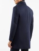 Capotto Doppiopetto Double Coat in Lana e Cashmere blu