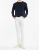 Round-neck Jumper in Wool blue