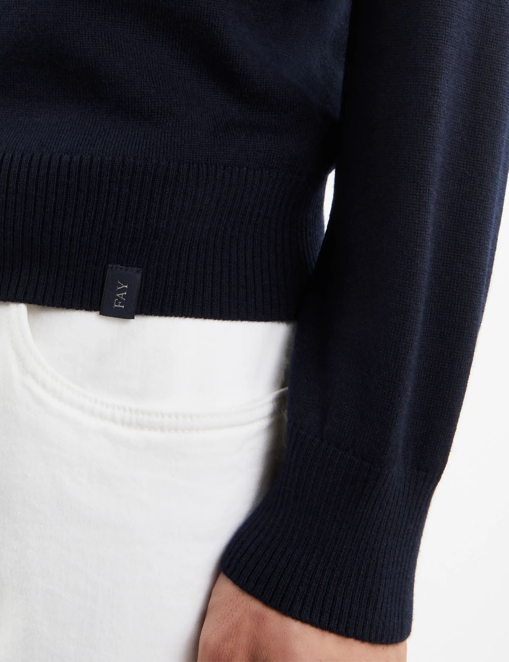 Pull Girocollo in Lana blu