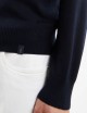 Round-neck Jumper in Wool blue