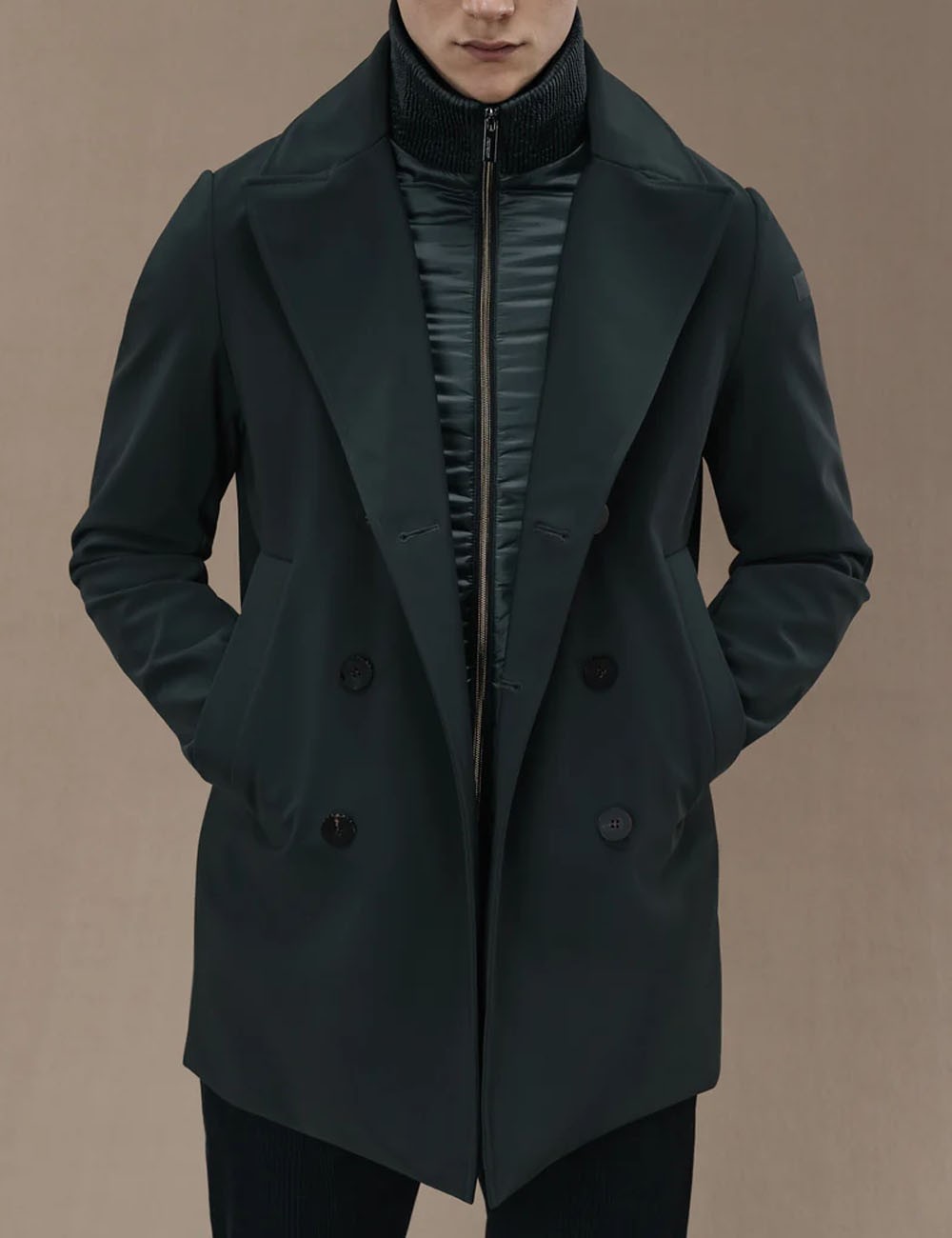 Giacca Winter Thermo Peacot blue black