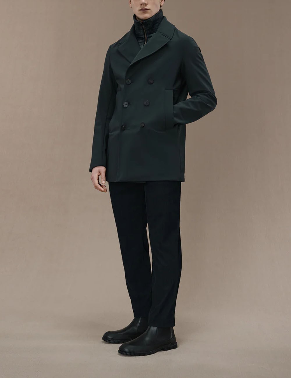 Giacca Winter Thermo Peacot blue black