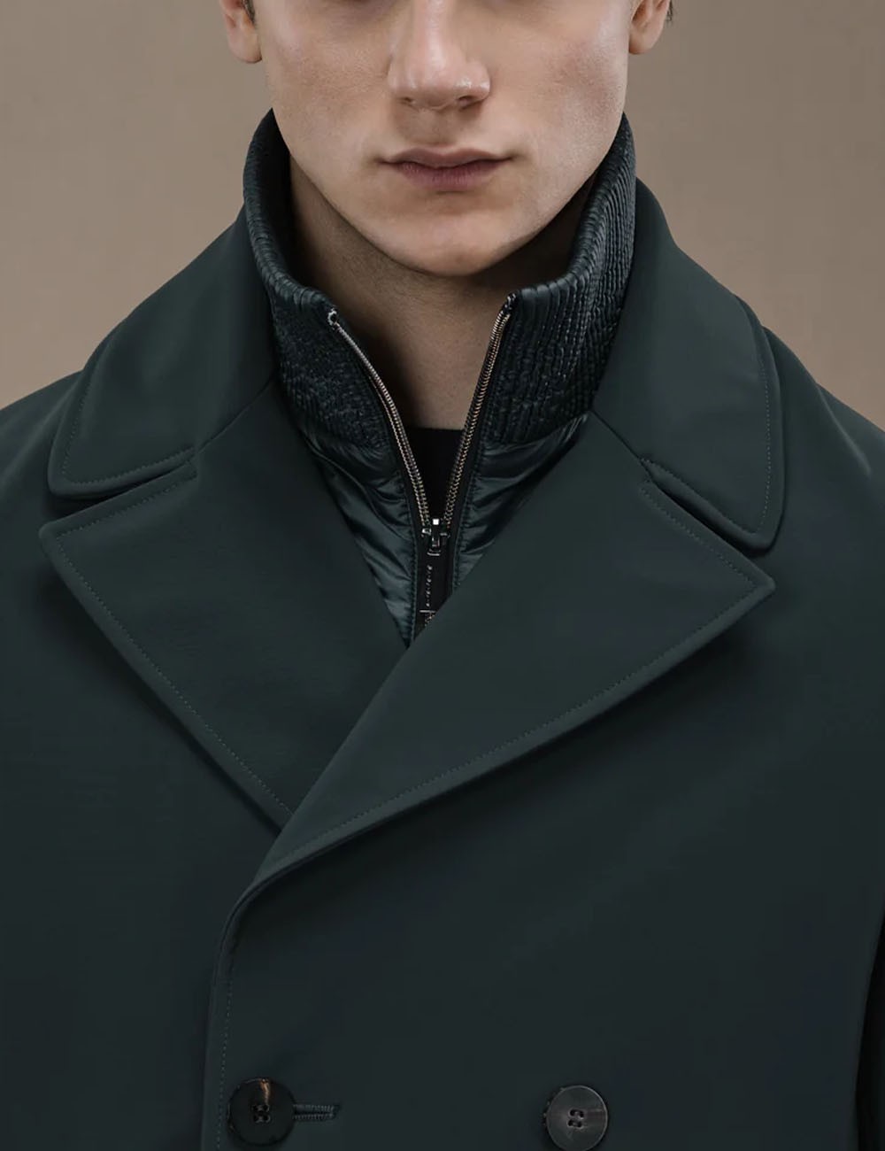 Winter Thermo Peacot Jkt blue black