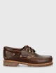 Scarpa da barca Authentics 3 Eye Classic in pelle marrone
