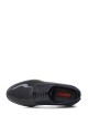 SCARPA CON LACCI BLU IN VERNICE