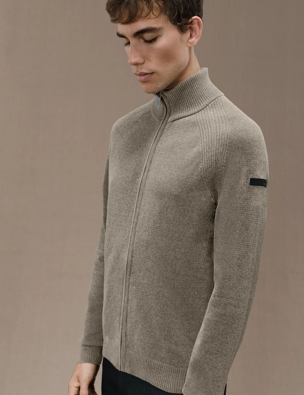 Velvet Full Zip Knit blue