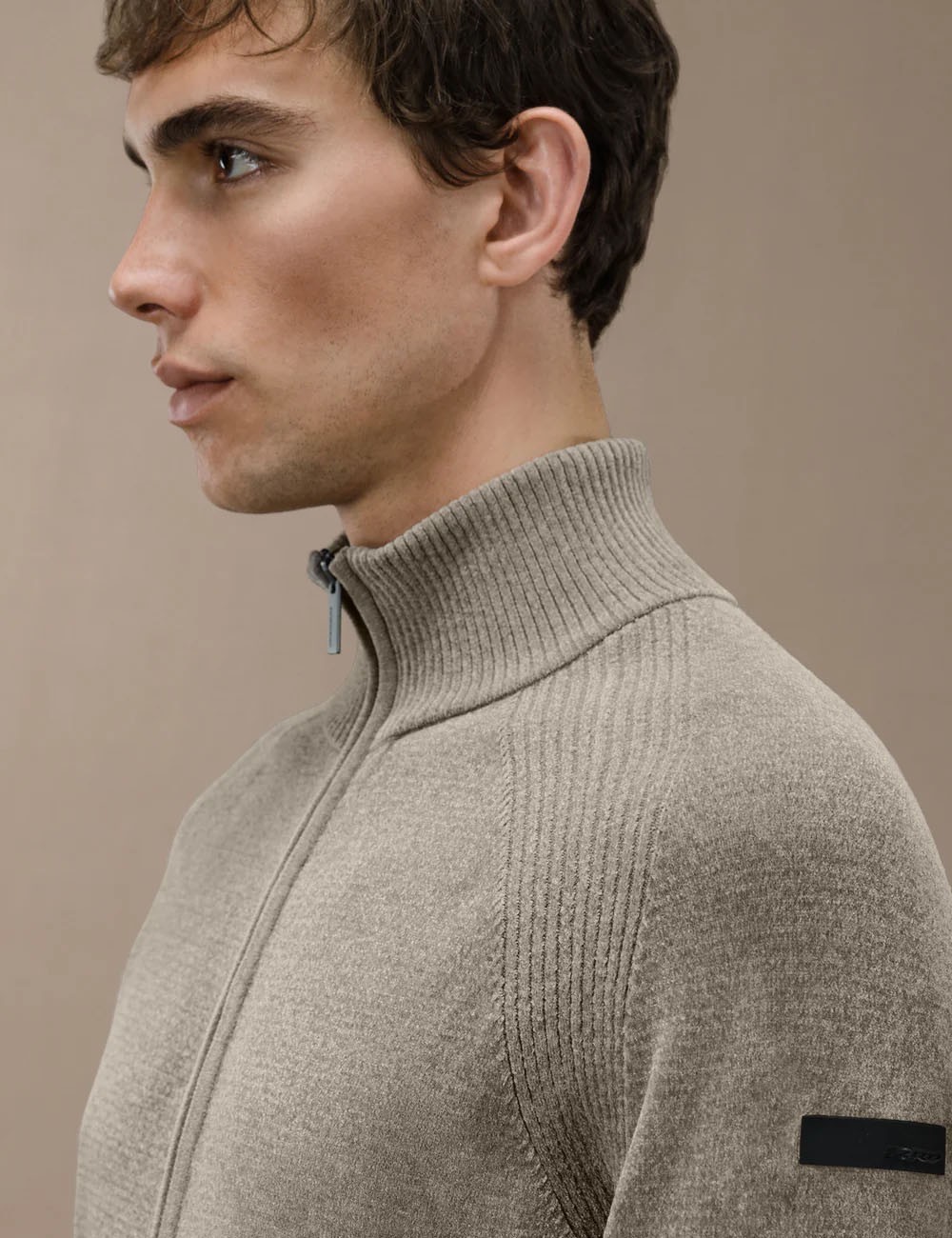 Velvet Full Zip Knit blue