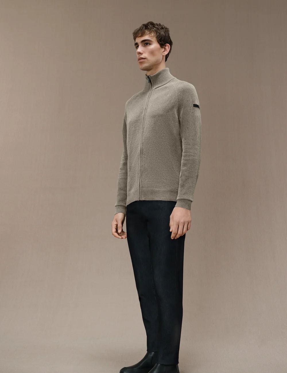 Velvet Full Zip Knit blue