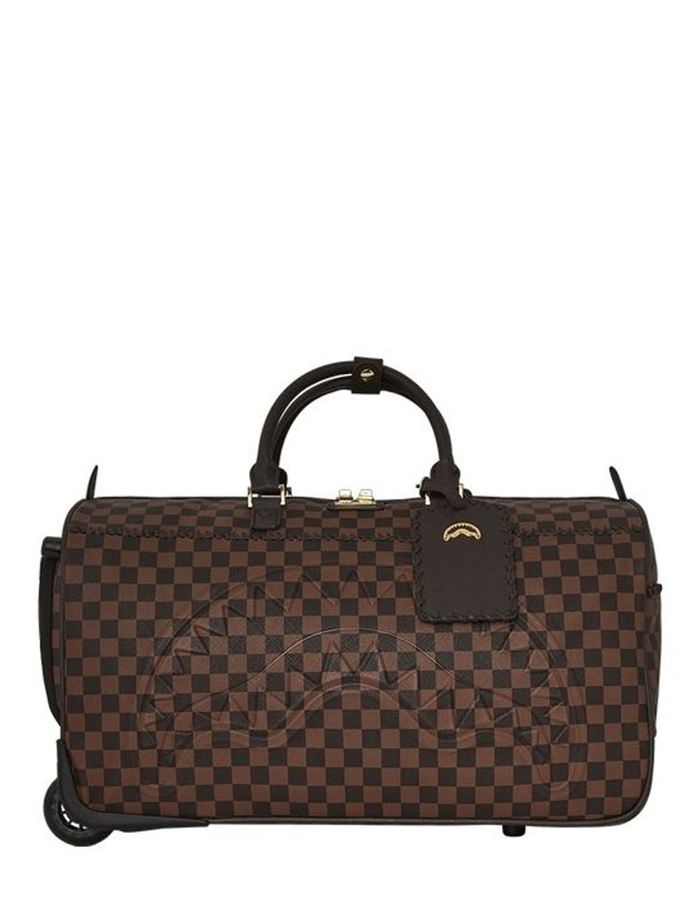 CORE EMBOSS CHECK WHEELY DUFFLE