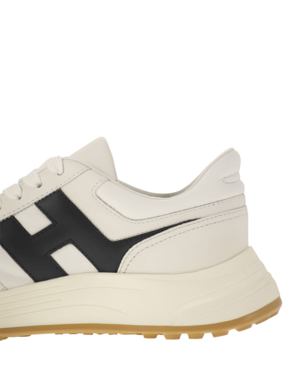 Sneakers HYPERLIGHT leather with H white black