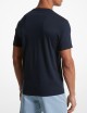 T-shirt a girocollo in cotone notte