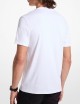 T-shirt a girocollo in cotone bianca