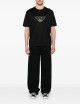 Jersey-Lyocell blend T-shirt with ASV logo embroidery black
