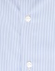 Camicia regular fit con collo francese in popeline azzurra