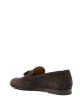 Suede moccasins with tassel Adler brown with moor's head bottom