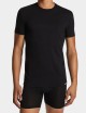 T-shirt con logo ricamato nera