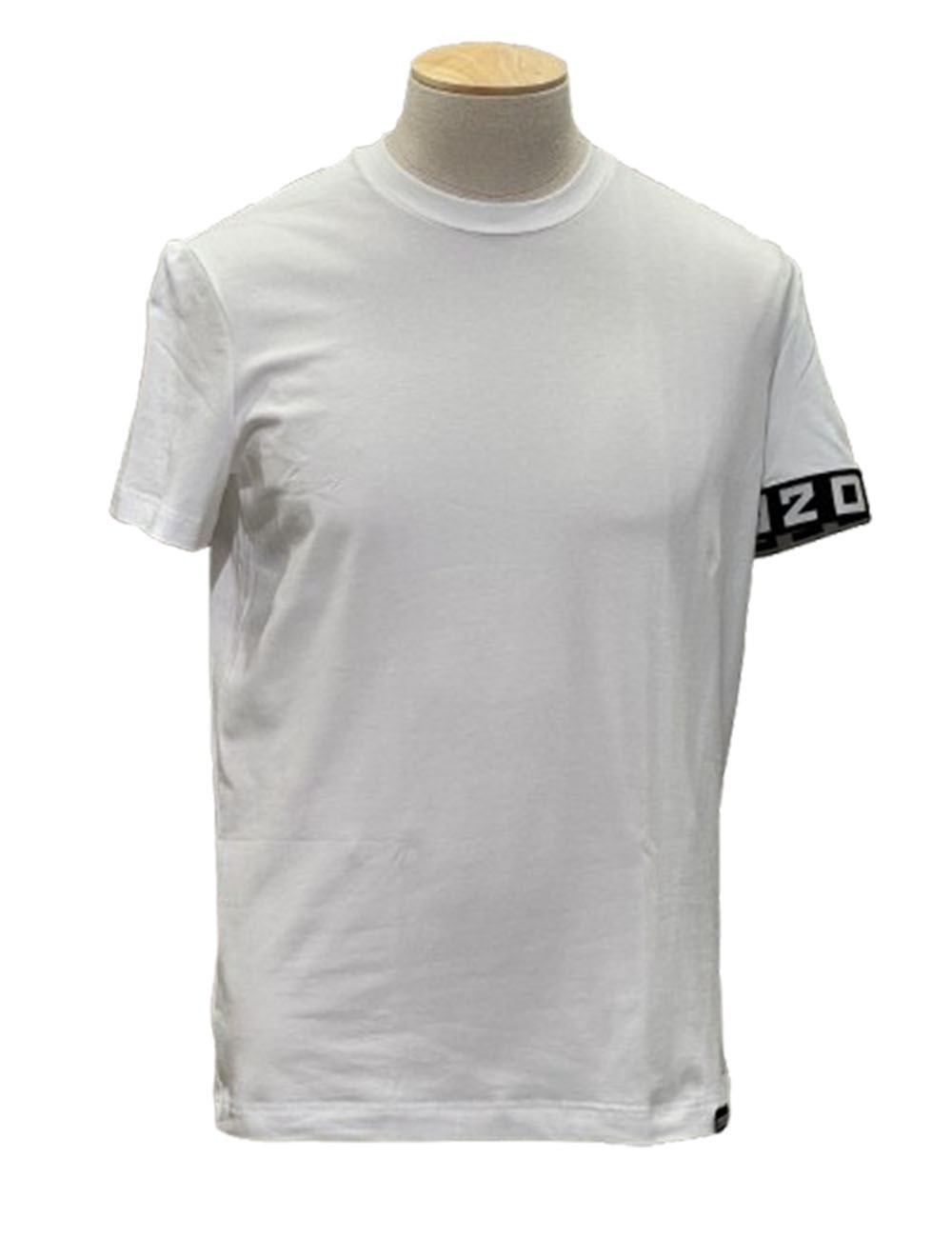 T-shirt with logo bracelet white