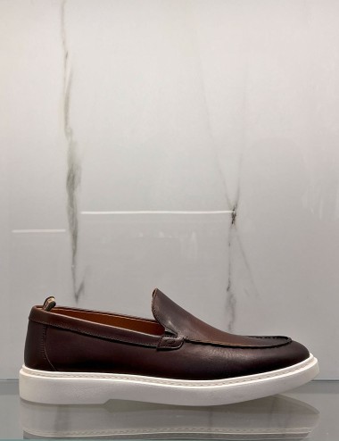 Mocassino da barca marrone