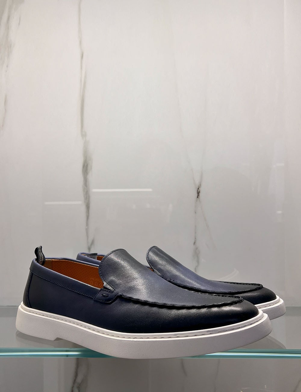 Mocassino da barca blue