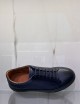 Sneakers in pelle traforate blu