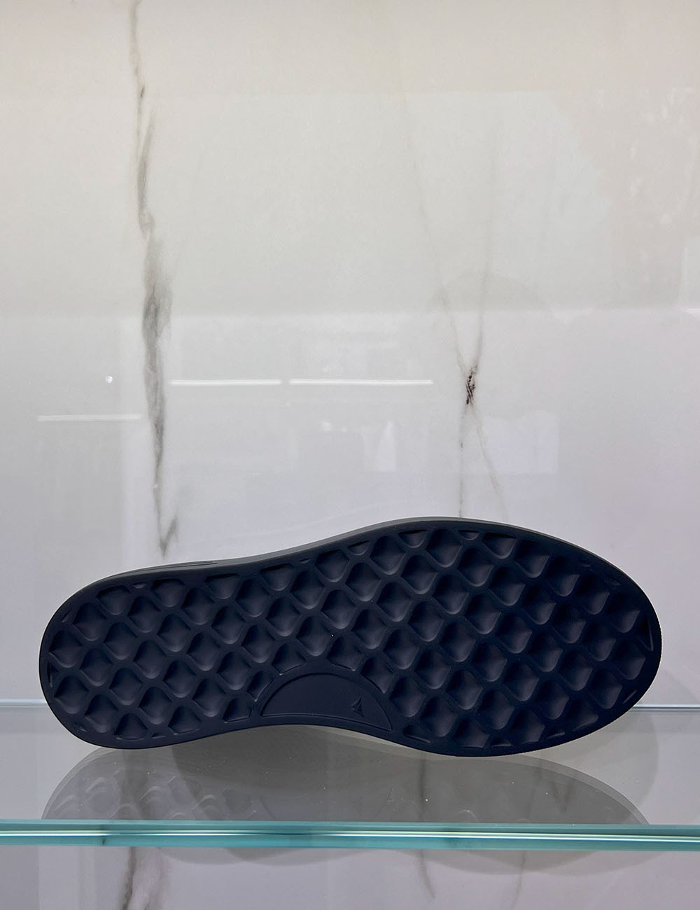 Sneakers in pelle traforate blue