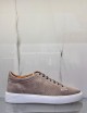 Sneakers scamosciate traforate tortora