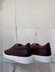 Sneakers in pelle traforate brown
