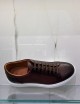Sneakers in pelle traforate brown