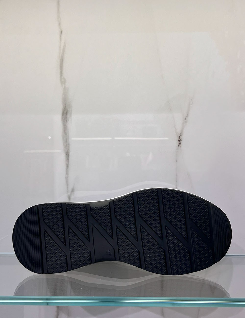Sneakers in pelle blu