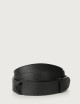 Micron leather Nobuckle belt black