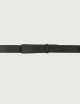 Cintura Nobuckle Micron in pelle nera
