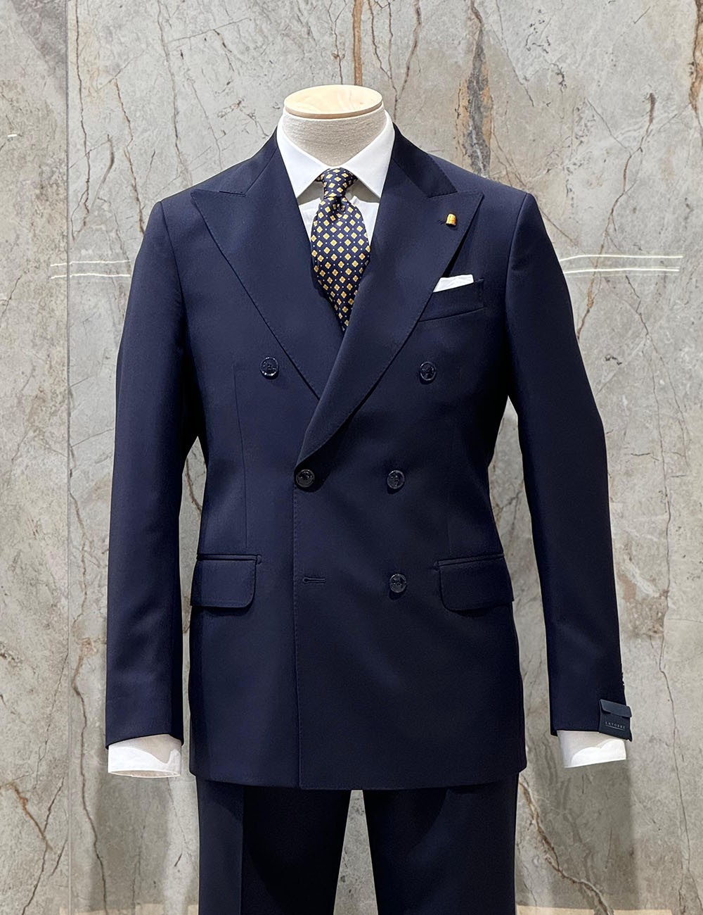 Abito doppiopetto blu