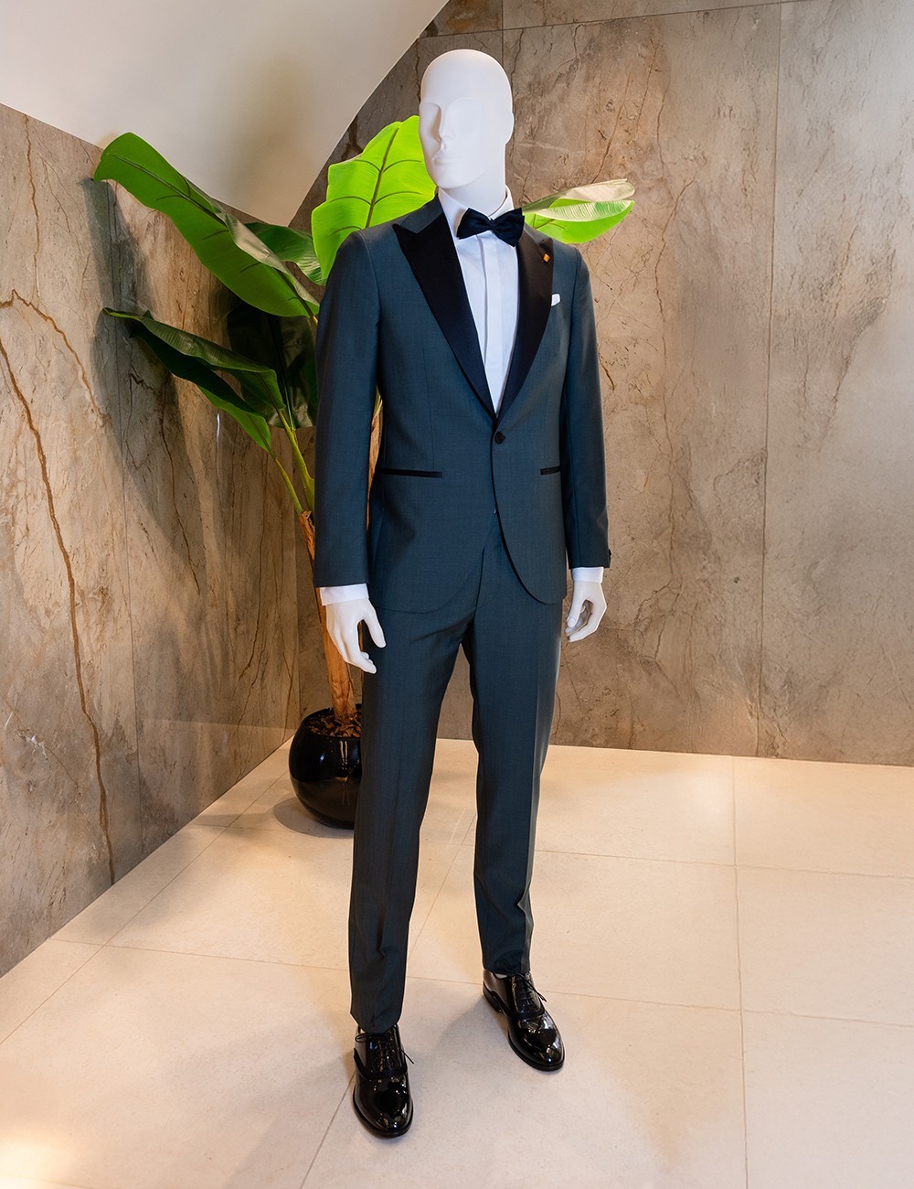 Smoking doppiopetto verde