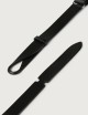 Cintura Nobuckle Bull in cuoio nera