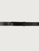 Cintura Nobuckle Bull in cuoio nera