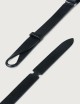Bull leather Nobuckle belt blue