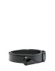 Cintura Nobuckle Calf in cuoio nera