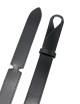 Cintura Nobuckle Calf in cuoio nera