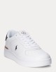 Sneakers Masters Court in pelle bianca tallone nero