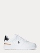 Sneakers Masters Court in pelle bianca tallone nero