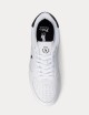Sneakers Masters Court in pelle bianca tallone nero