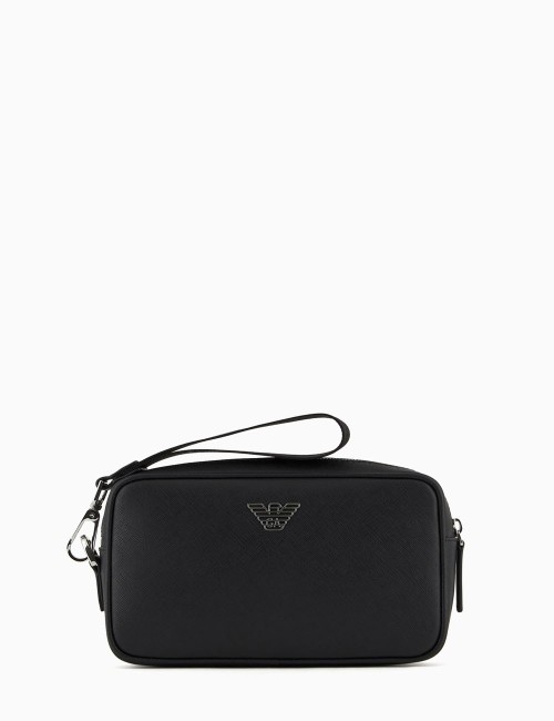 Beauty in pelle rigenerata saffiano placchetta aquila ASV