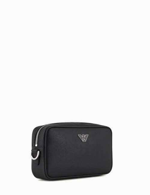 Beauty in pelle rigenerata saffiano placchetta aquila ASV