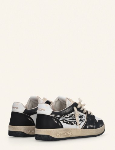 Sneakers uomo Entjpn Egg Rocket vintage in pelle nera