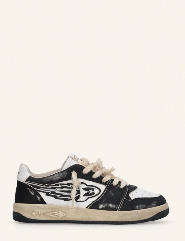 Sneakers uomo Entjpn Egg Rocket vintage in pelle nera