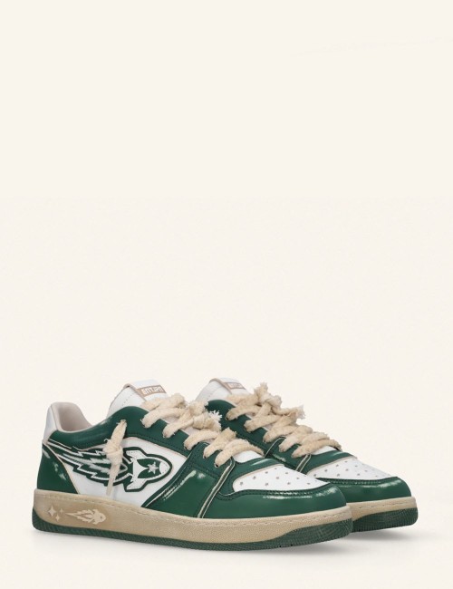 Entjpn Egg Rocket - sneakers unisex vintage in pelle verde