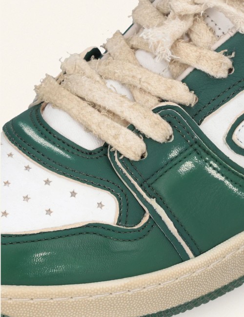 Entjpn Egg Rocket - sneakers unisex vintage in pelle verde