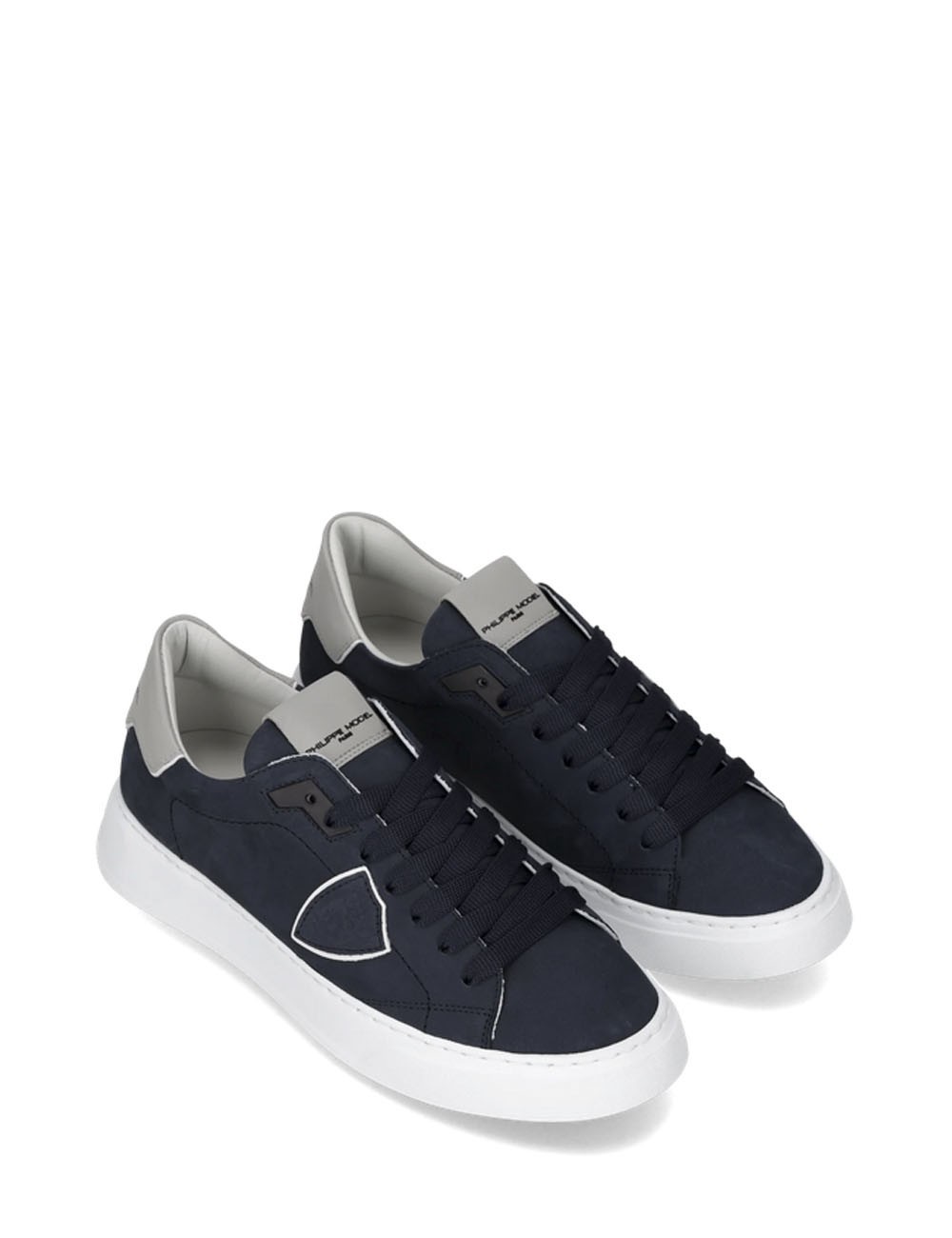 Sneakers Temple Bianco Blu Grigio