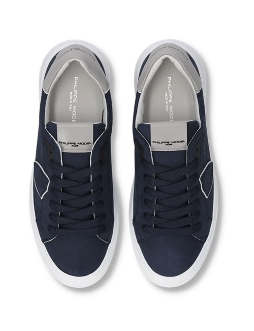 Sneakers Temple Bianco Blu Grigio